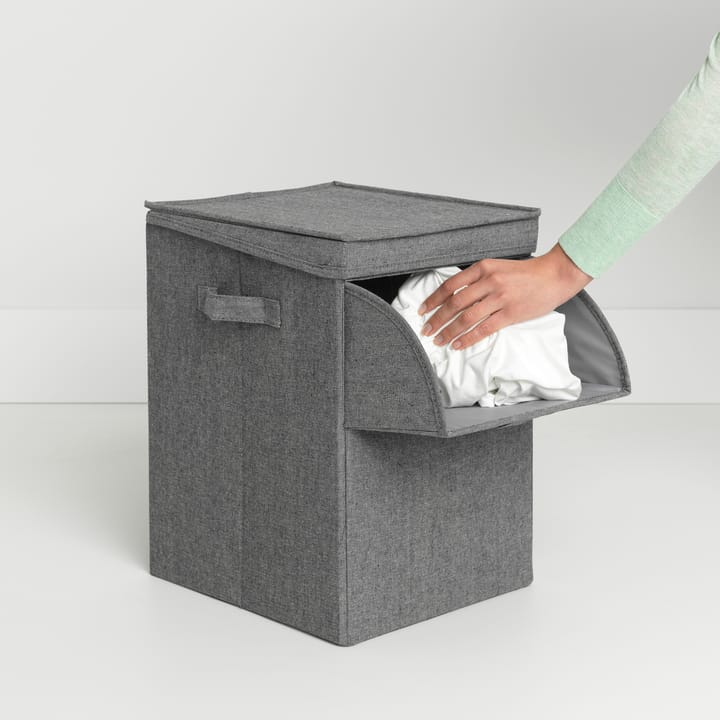 Brabantia stabelbar vasketøjskurv 35 liter, Mørkegrå Brabantia