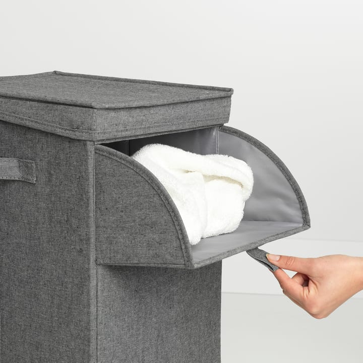 Brabantia stabelbar vasketøjskurv 35 liter, Mørkegrå Brabantia