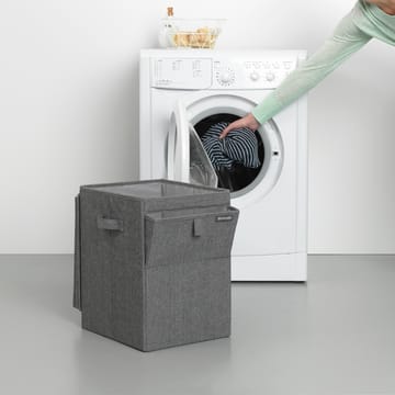 Brabantia stabelbar vasketøjskurv 35 liter - Mørkegrå - Brabantia