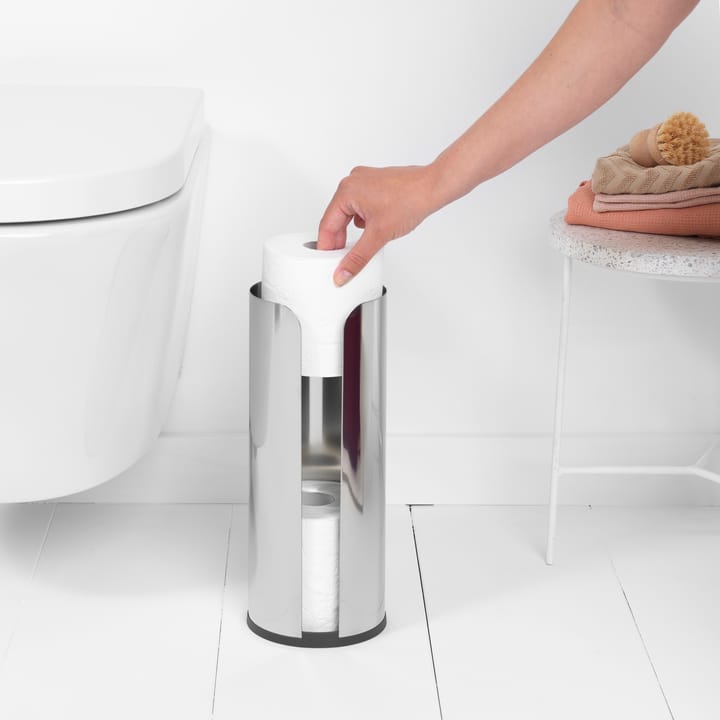 Brabantia toiletrulleholder til 3 ruller, Brilliant steel Brabantia