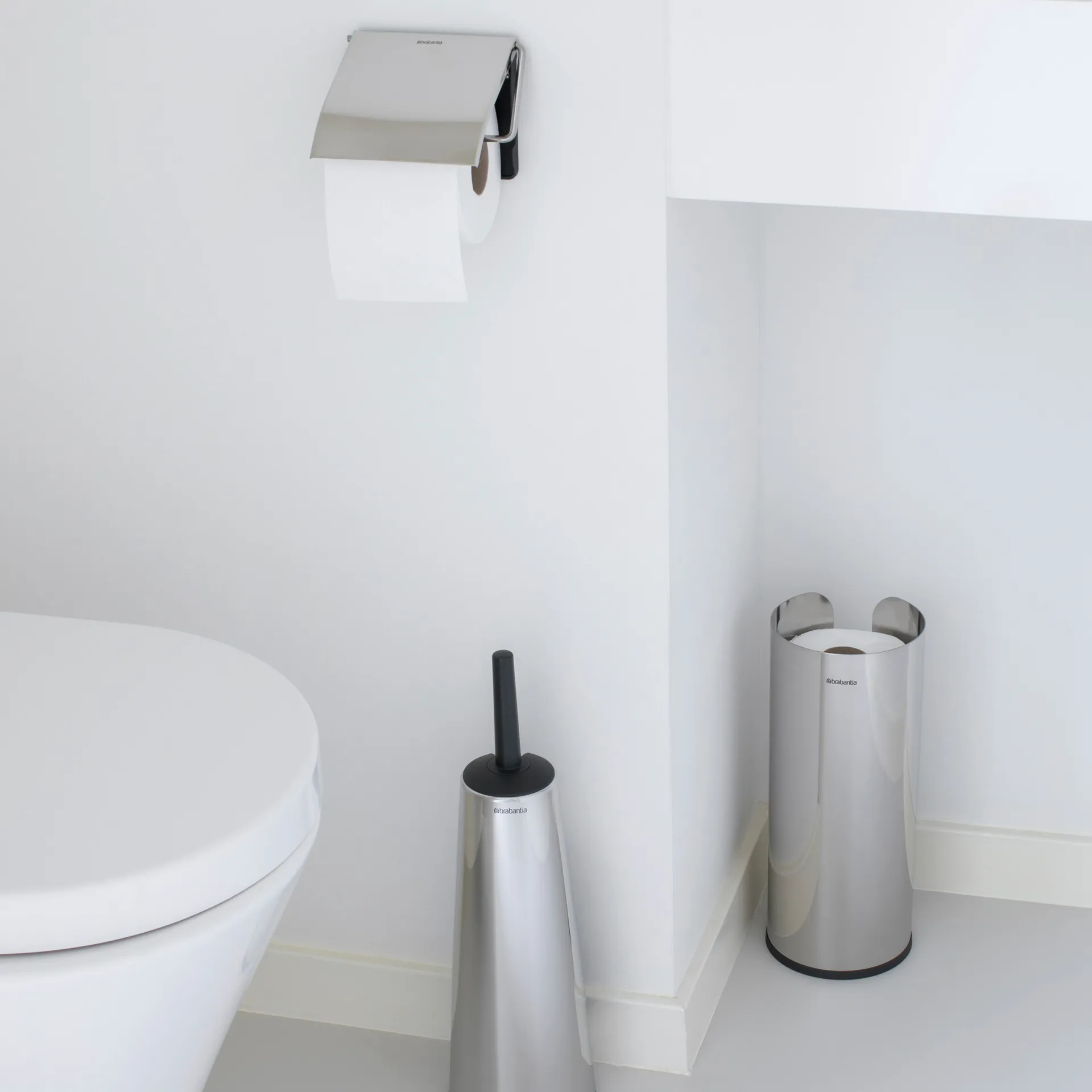 Brabantia toiletrulleholder til 3 ruller, Brilliant steel Brabantia
