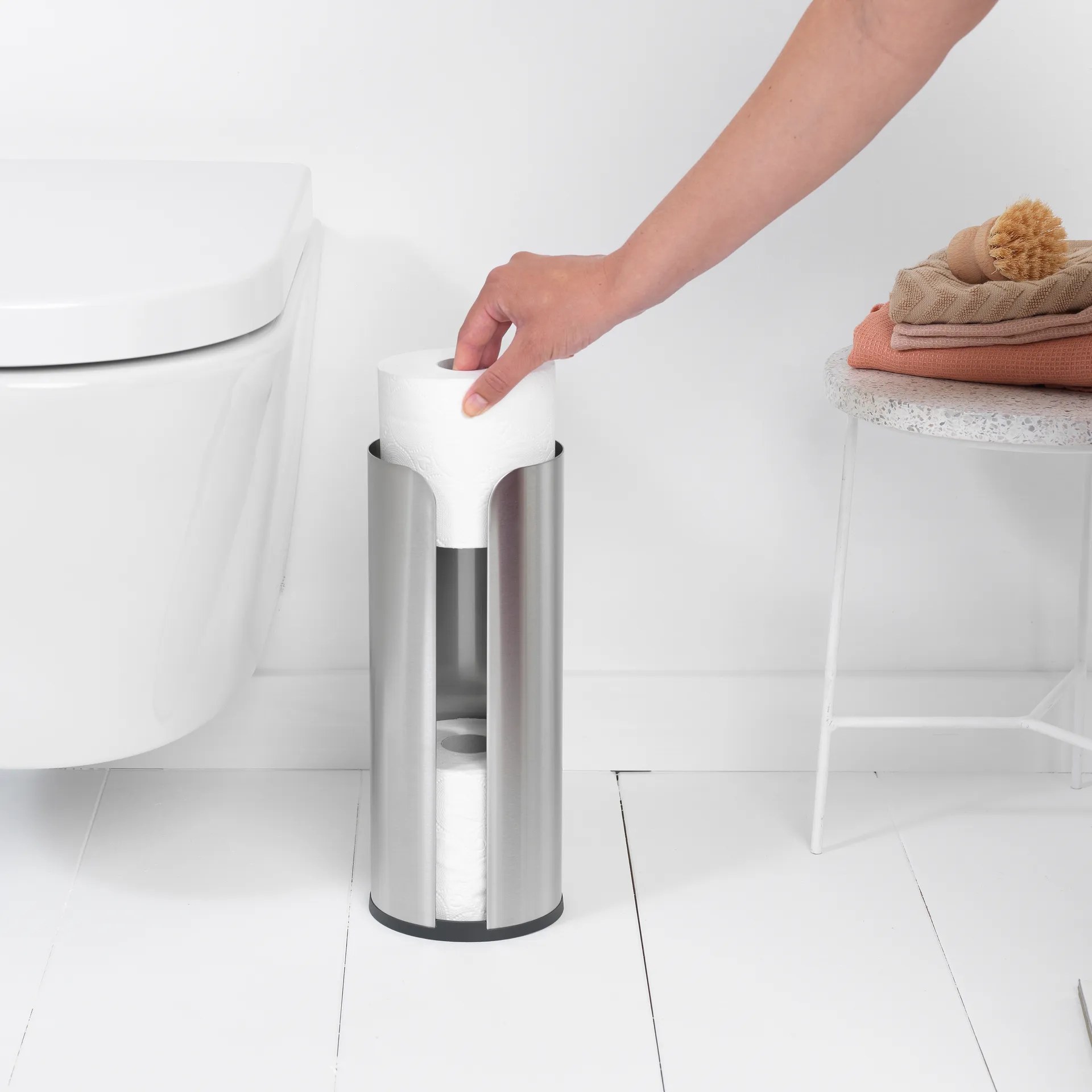 Brabantia toiletrulleholder til 3 ruller, Matt steel Brabantia
