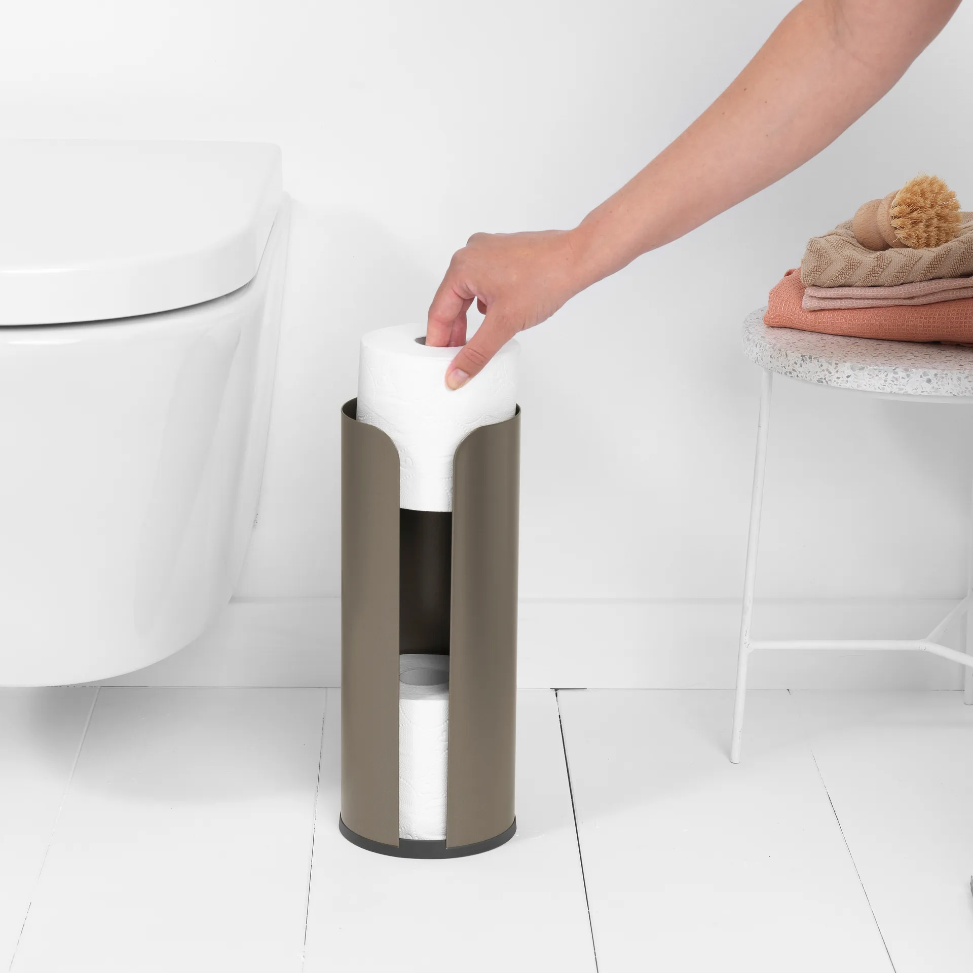 Brabantia toiletrulleholder til 3 ruller, Platinum Brabantia