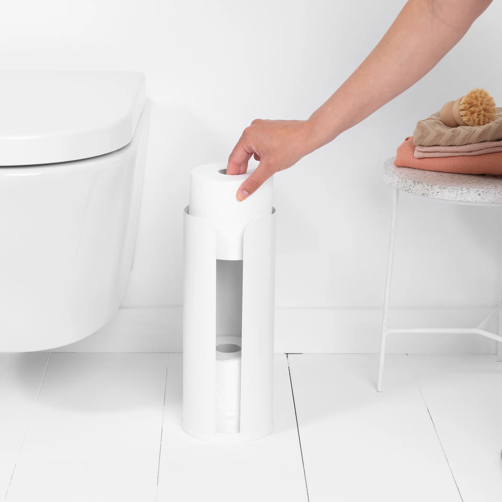 Brabantia toiletrulleholder til 3 ruller, White Brabantia