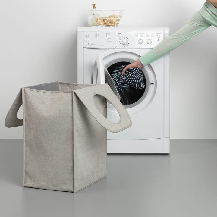 Brabantia vasketøjskurv stof rektangulær 55 liter, Lysegrå Brabantia