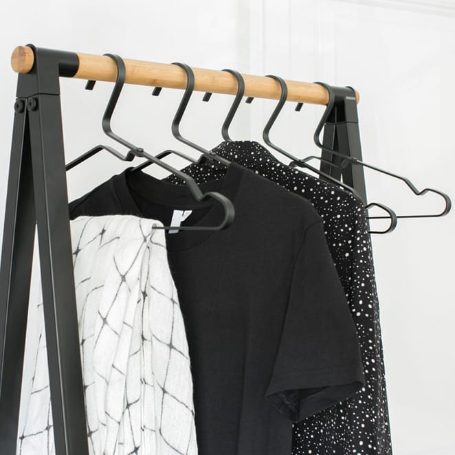 Linn tøjstativ small, Sort Brabantia