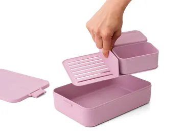 Make & Take bento madkasse stor 2 L - Lilac Pink - Brabantia