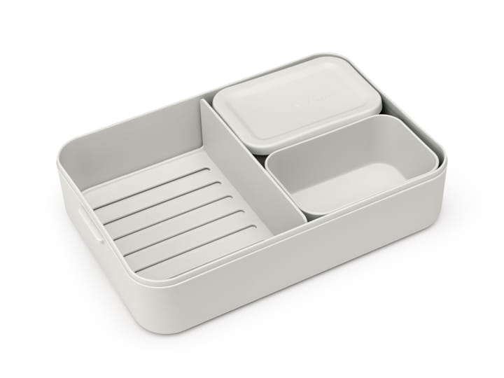 Make & Take bento madkasse stor 2 L, Lysegrå Brabantia
