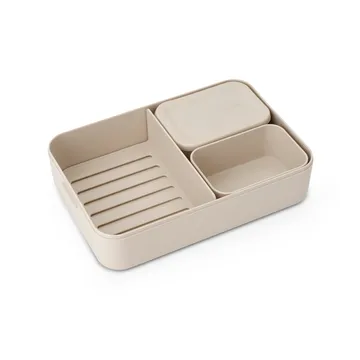 Make & Take bento madkasse stor 2 L - Soft Beige - Brabantia