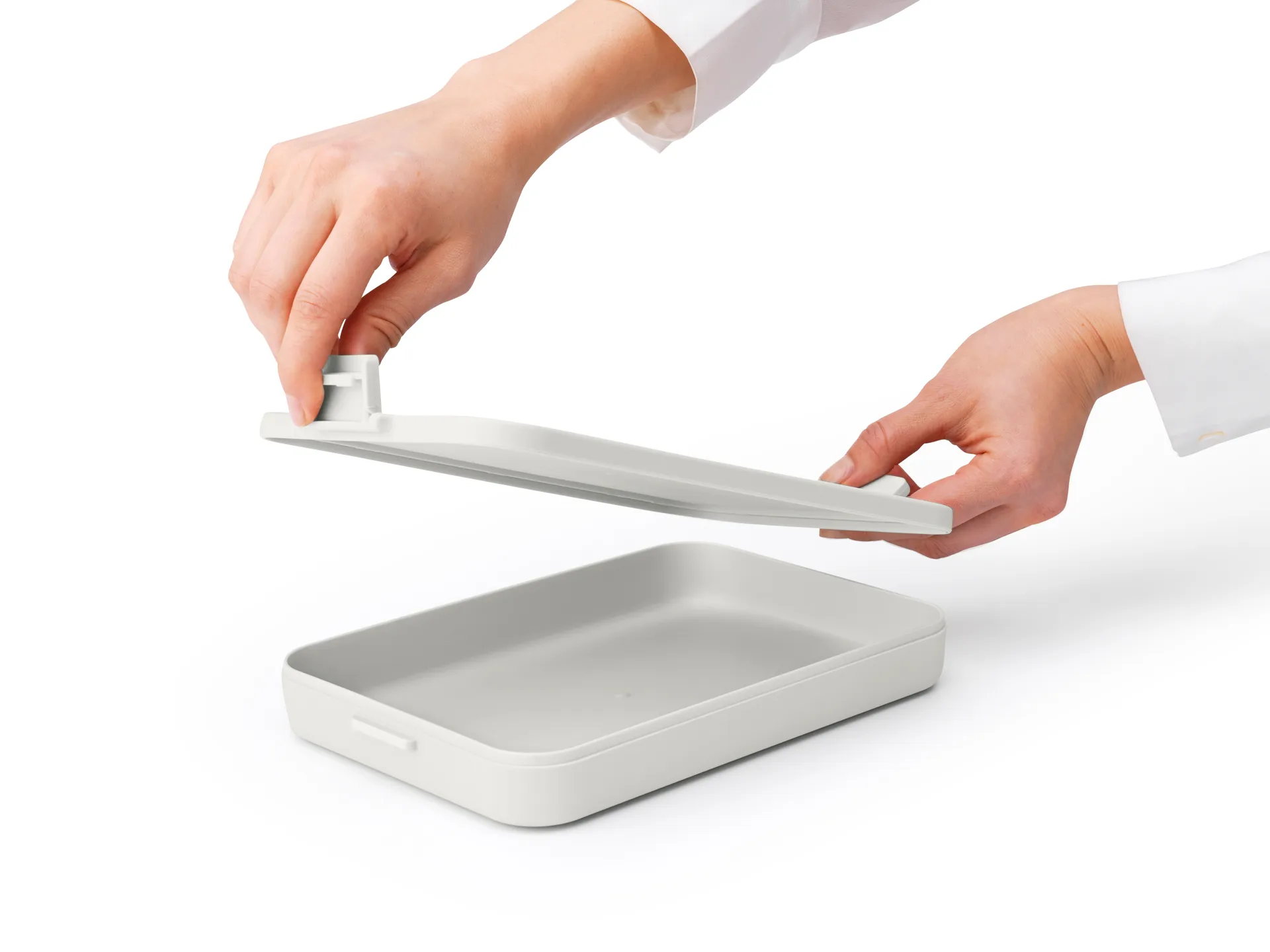 Make & Take madkasse flad, 1,1 L, Lysegrå Brabantia