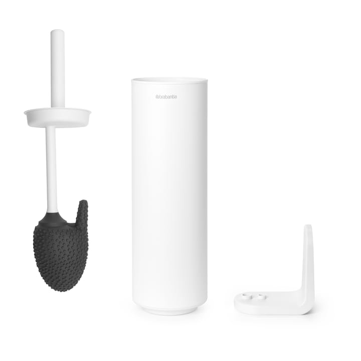 MindSet toiletbørste med holder, Mineral Fresh White, silicone Brabantia
