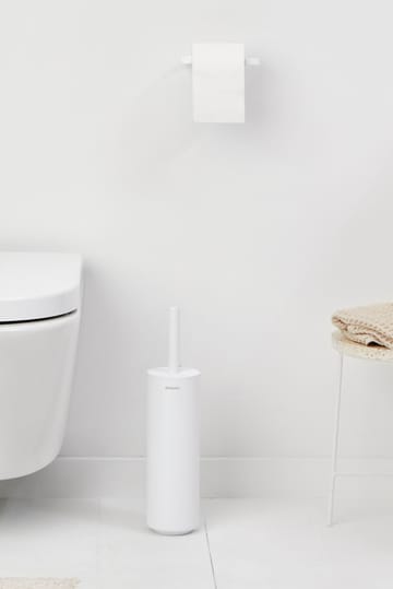MindSet toiletbørste med holder - Mineral Fresh White, silicone - Brabantia