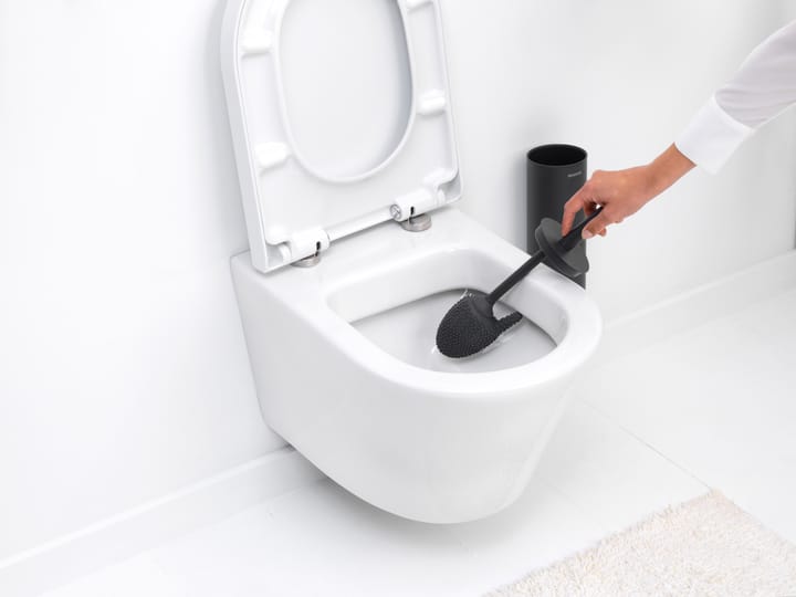 MindSet toiletbørste med holder, Mineral Infinite Grey, silicone Brabantia