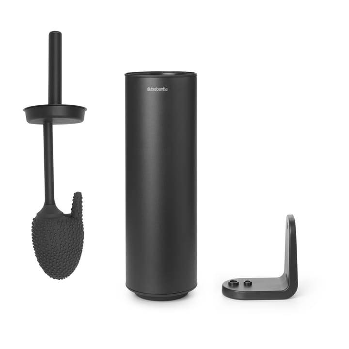 MindSet toiletbørste med holder, Mineral Infinite Grey, silicone Brabantia