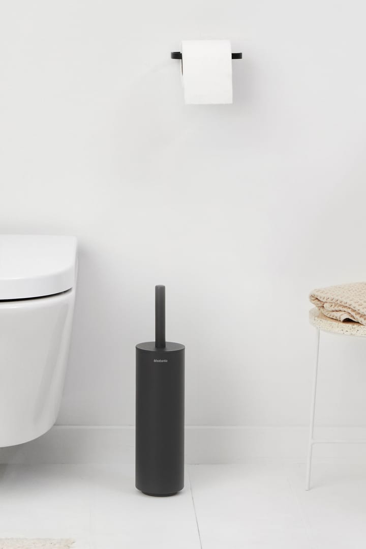 MindSet toiletbørste med holder, Mineral Infinite Grey, silicone Brabantia