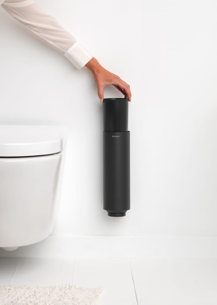 MindSet toiletbørste med holder, Mineral Infinite Grey, silicone Brabantia