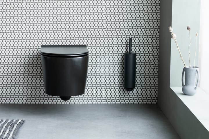 MindSet toiletbørste med holder, Mineral Infinite Grey, silicone Brabantia