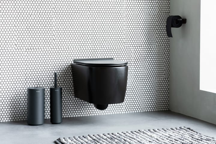 MindSet toiletbørste med holder, Mineral Infinite Grey, silicone Brabantia