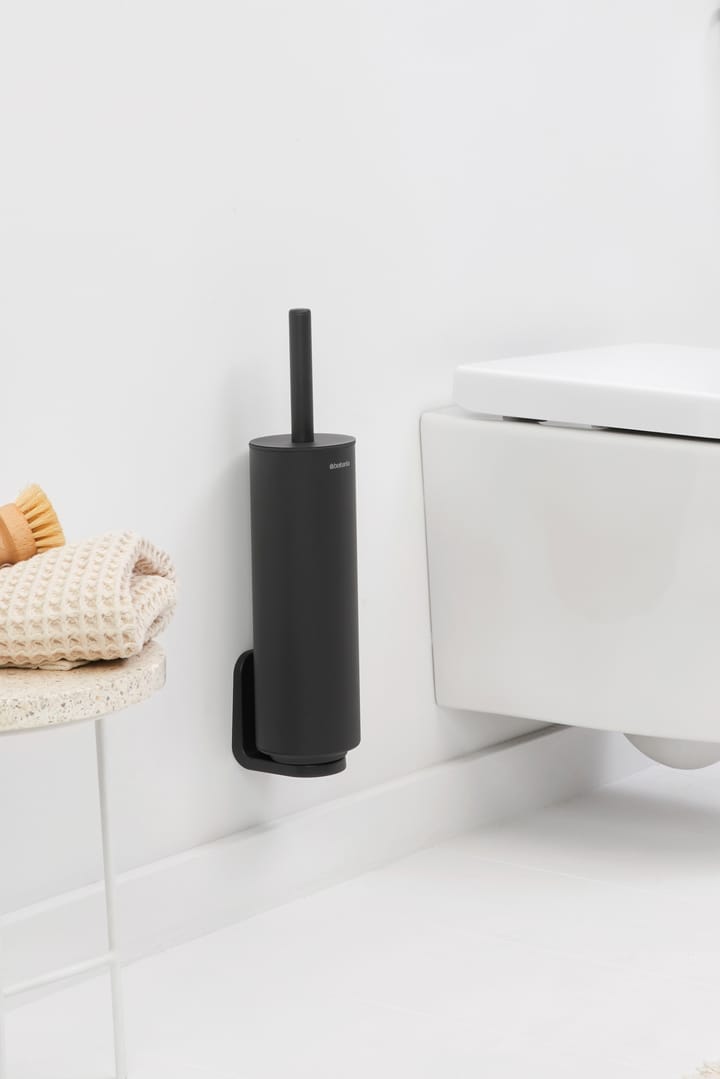 MindSet toiletbørste med holder, Mineral Infinite Grey, silicone Brabantia