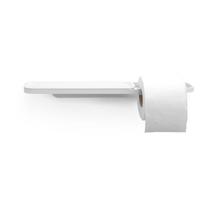 MindSet Toiletrulleholder med hylde - Mineral Fresh White - Brabantia