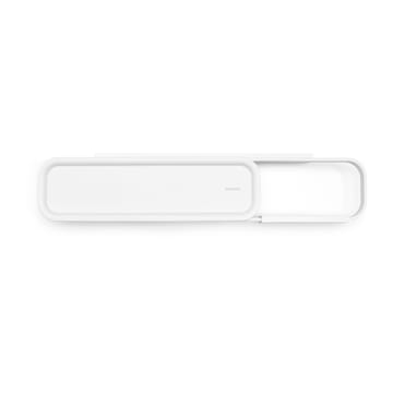 MindSet Toiletrulleholder med hylde - Mineral Fresh White - Brabantia