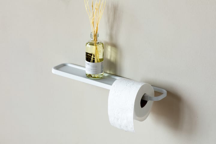 MindSet Toiletrulleholder med hylde, Mineral Fresh White Brabantia