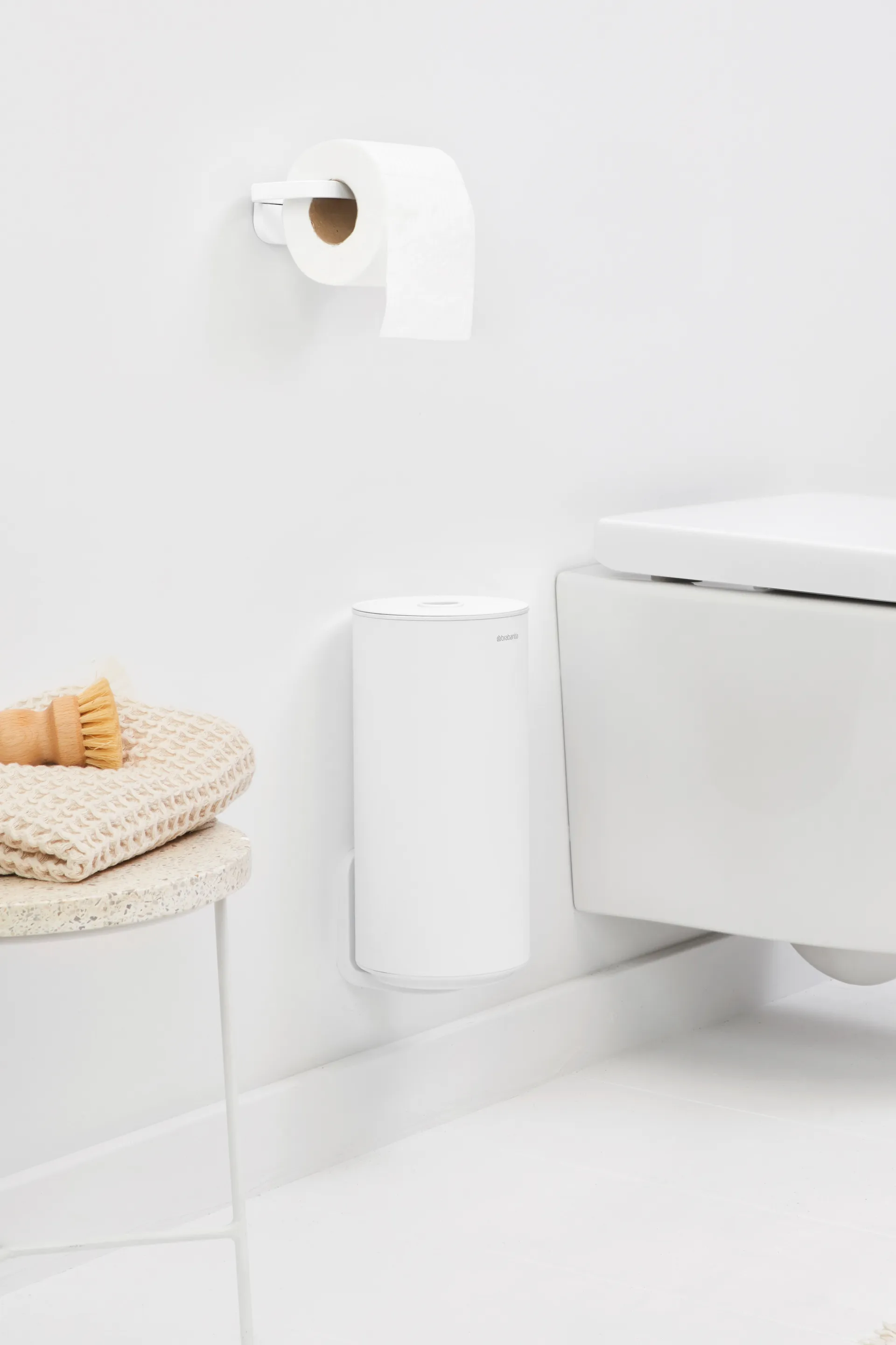 MindSet toiletrulleholder, Mineral Fresh White Brabantia