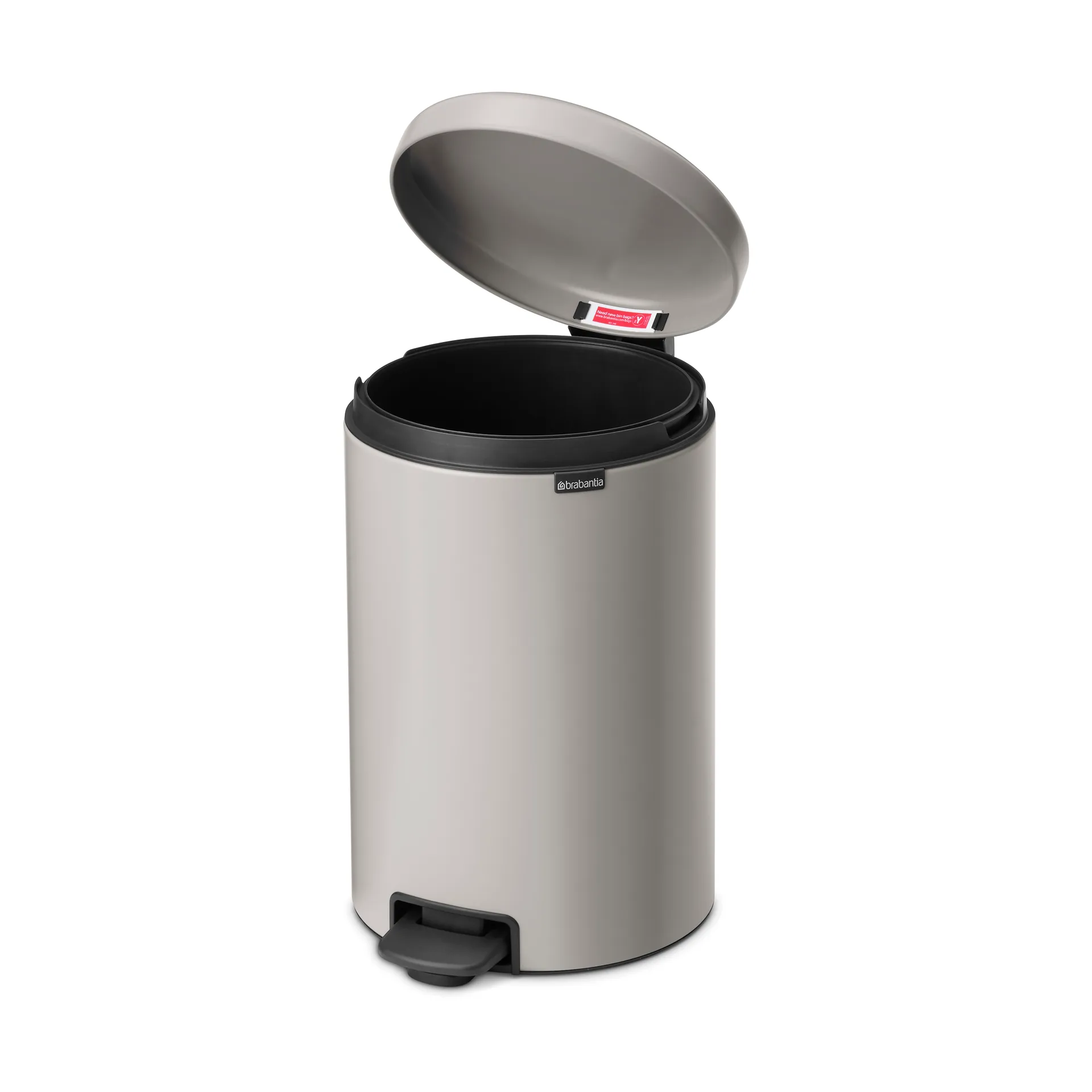 New Icon pedalspand 20 liter, Soft grey Brabantia