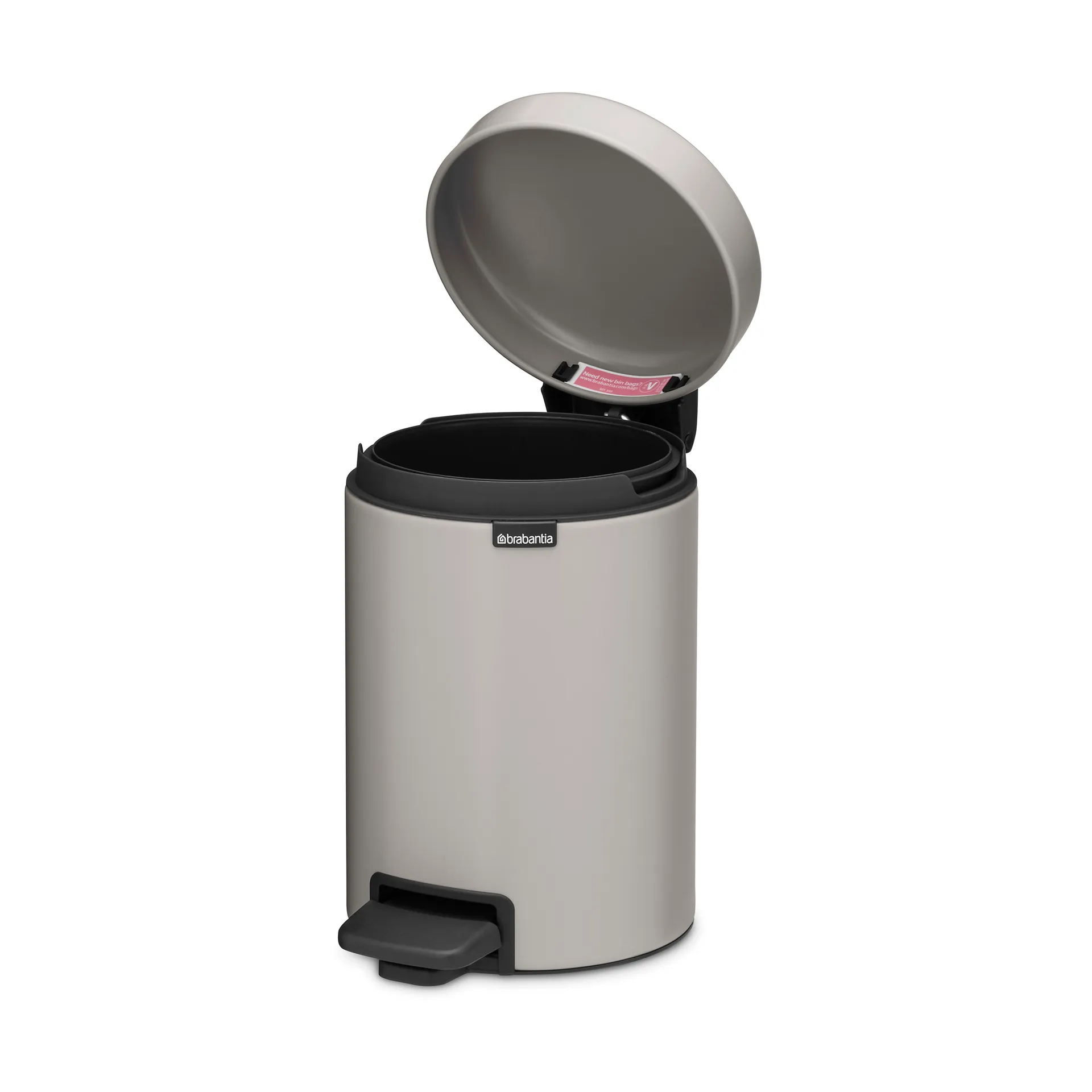 New Icon pedalspand 3 liter, Soft grey Brabantia