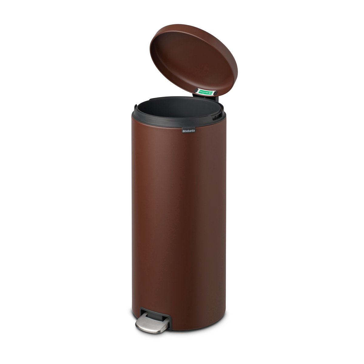 Brabantia New Icon pedalspand 30 liter Mineral cosy brown