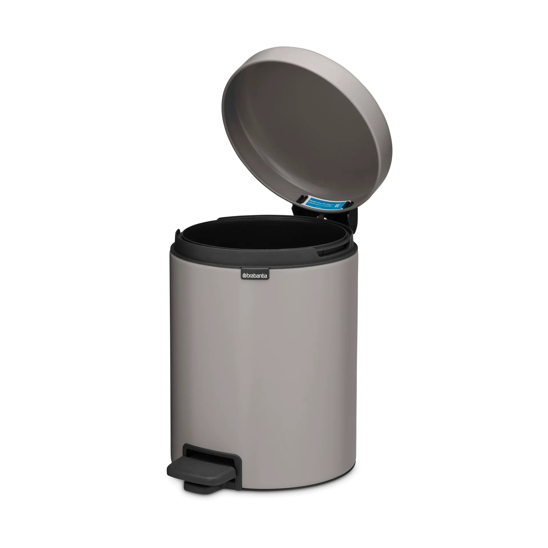 New Icon pedalspand 5 liter, Soft grey Brabantia