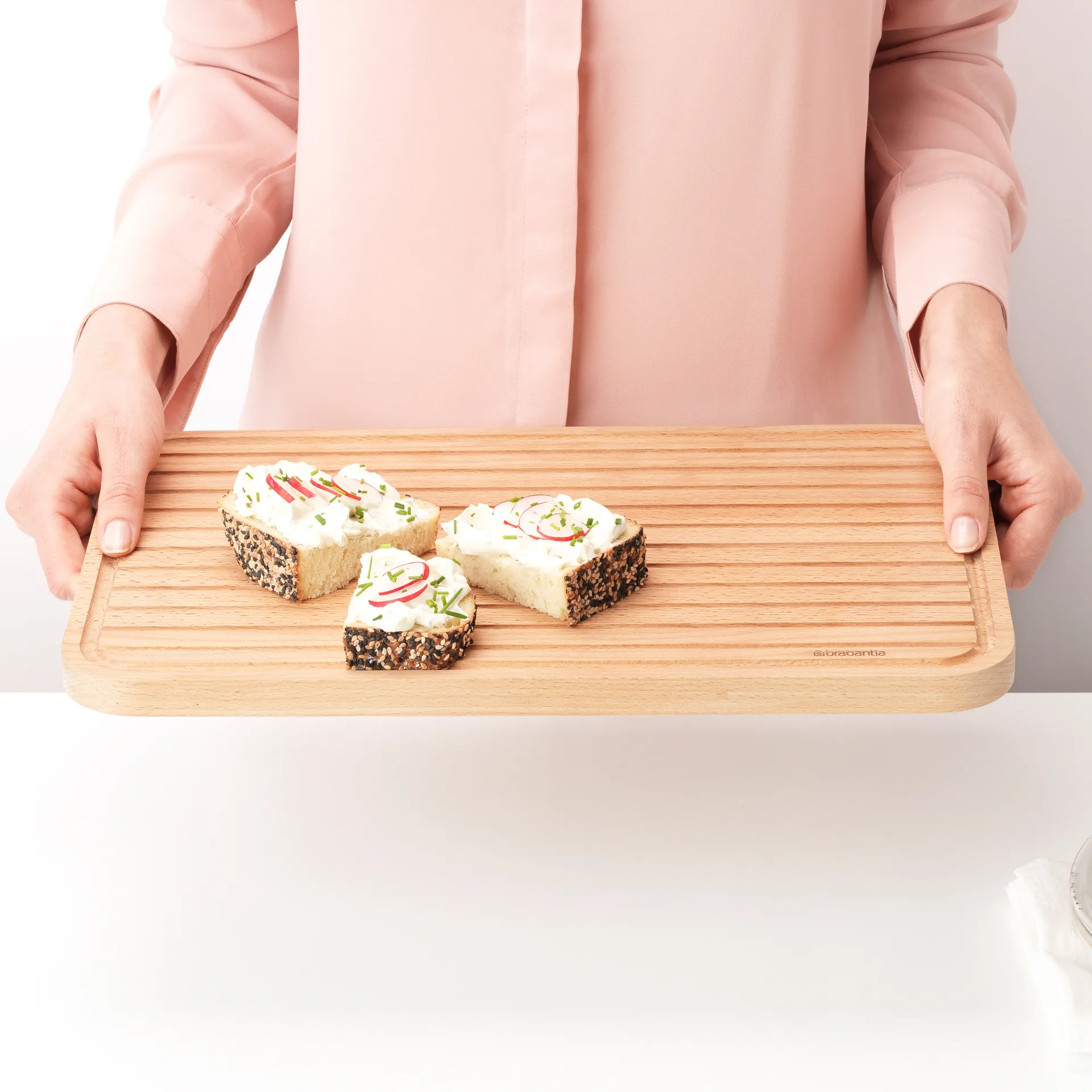 Profile skærebræt til brød, Bøgetræ Brabantia