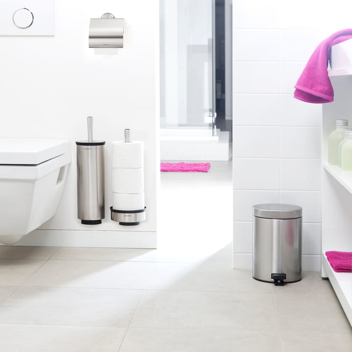 Profile toiletbørste til vægmontering, matt steel (sølv) Brabantia