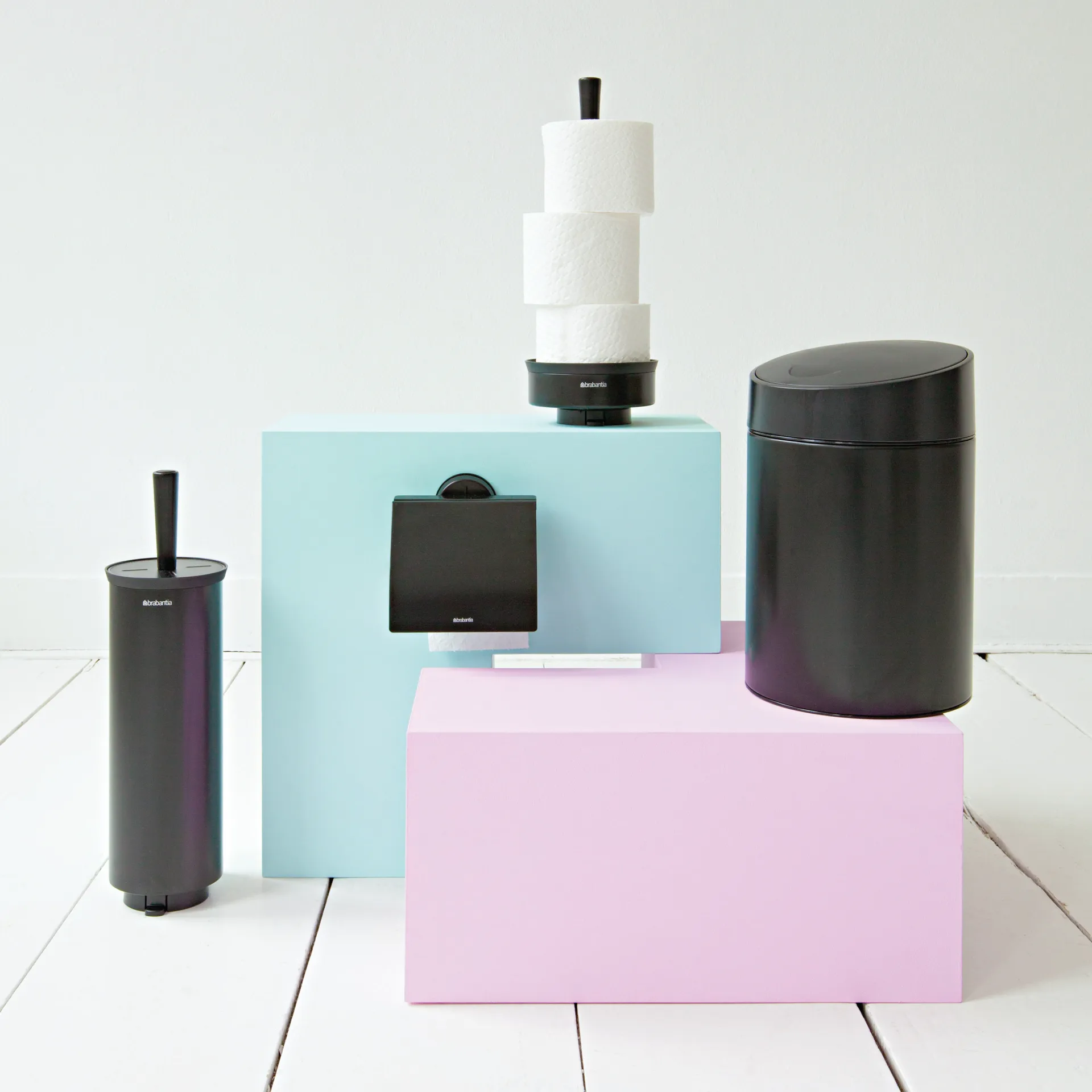 Profile toiletbørste til vægmontering, sort Brabantia