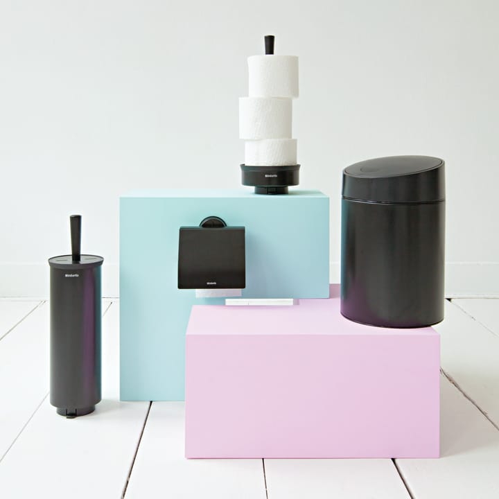 Profile toiletpapirholder, sort Brabantia