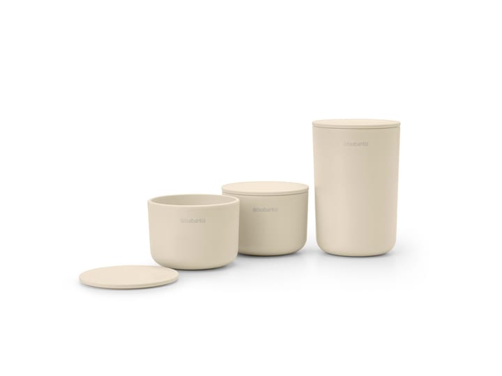 ReNew opbevaringskrukker 3-pak - Soft Beige - Brabantia