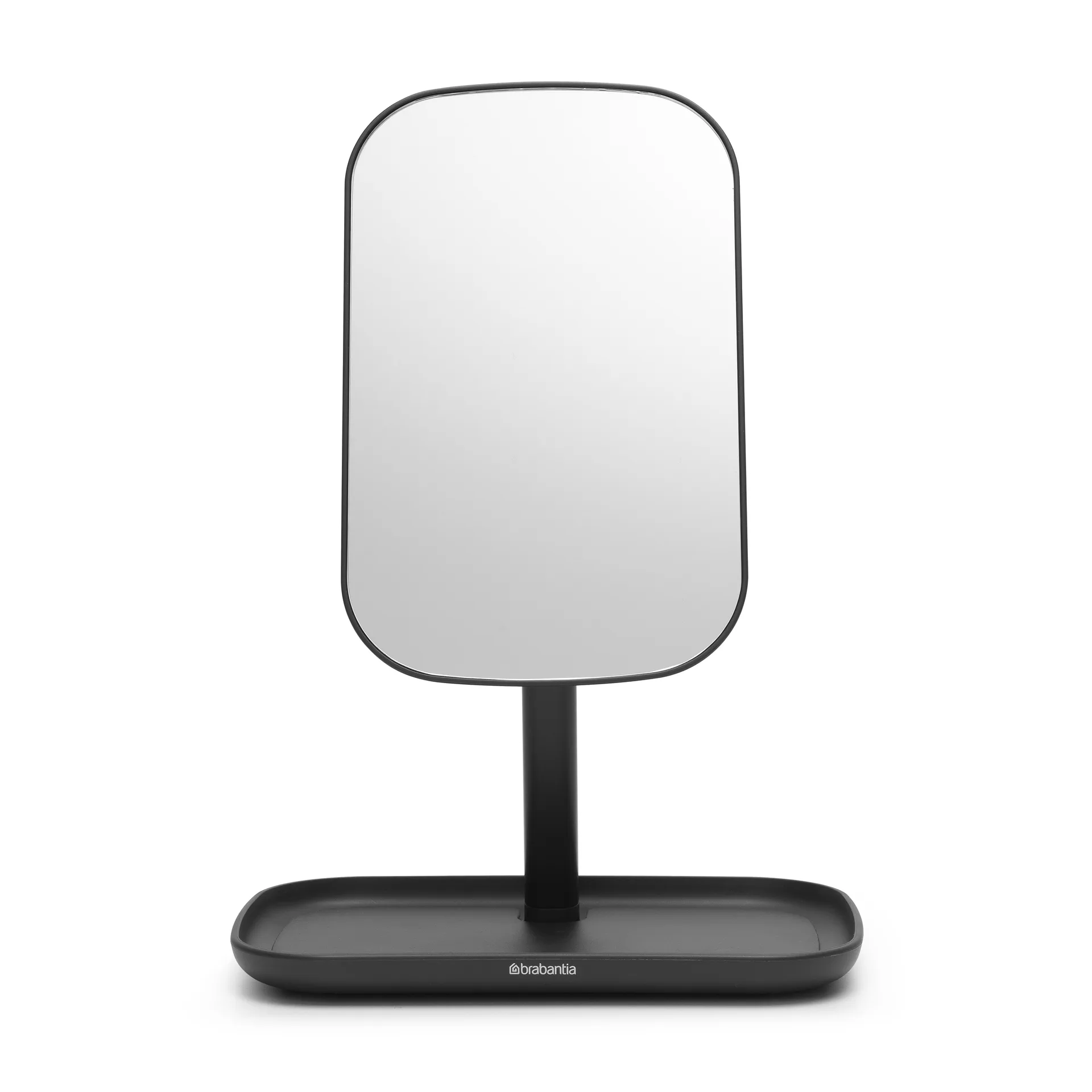 ReNew spejl med opbevaringsbakke, Mørkegrå Brabantia