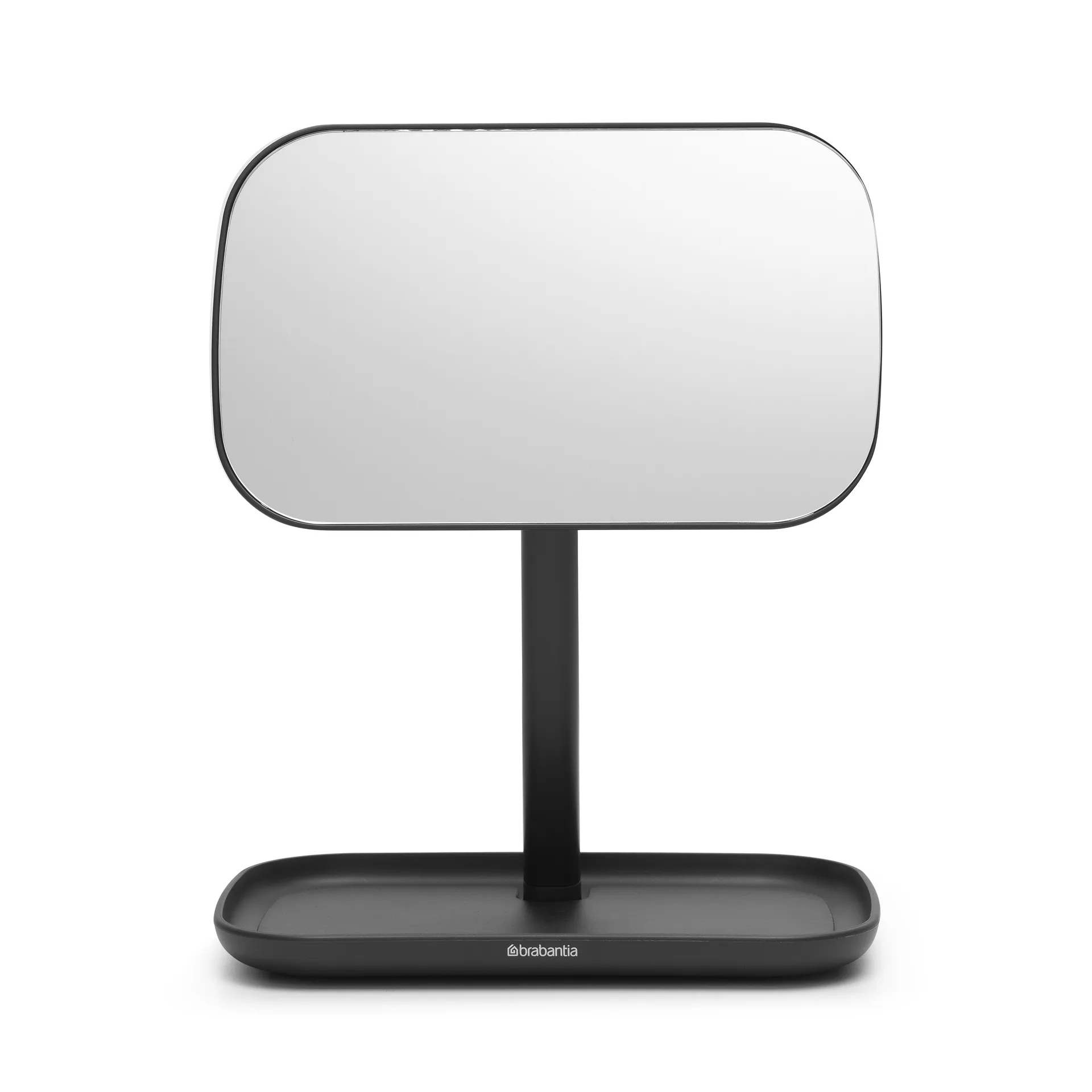 ReNew spejl med opbevaringsbakke, Mørkegrå Brabantia