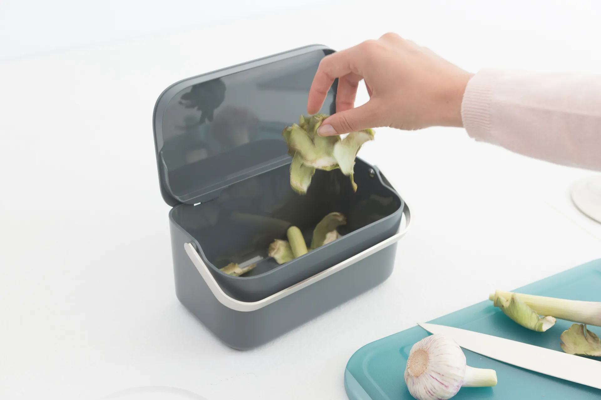 Sinkside Madaffaldspand 13x22 cm, Mørkegrå Brabantia