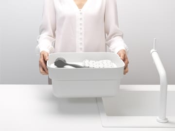 Sinkside opvaskebalje med tørrebakke 34x37 cm - Lysegrå - Brabantia