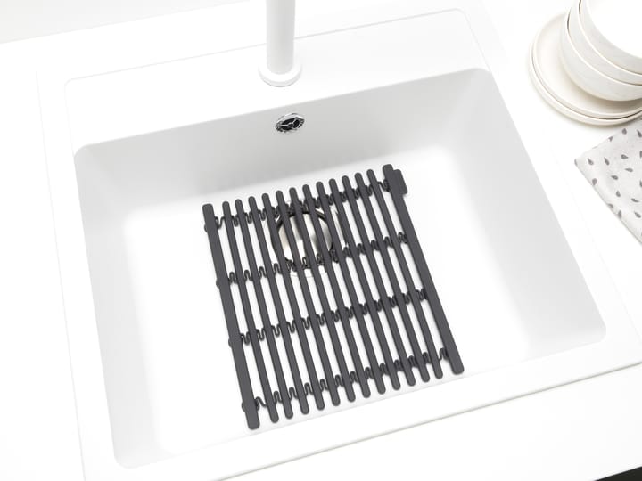 Sinkside opvaskemåtte 30x30 cm - Mørkegrå - Brabantia