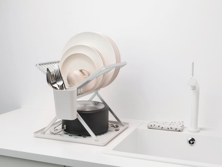 Sinkside sammenklappeligt opvaskestativ 37 cm, Lysegrå Brabantia