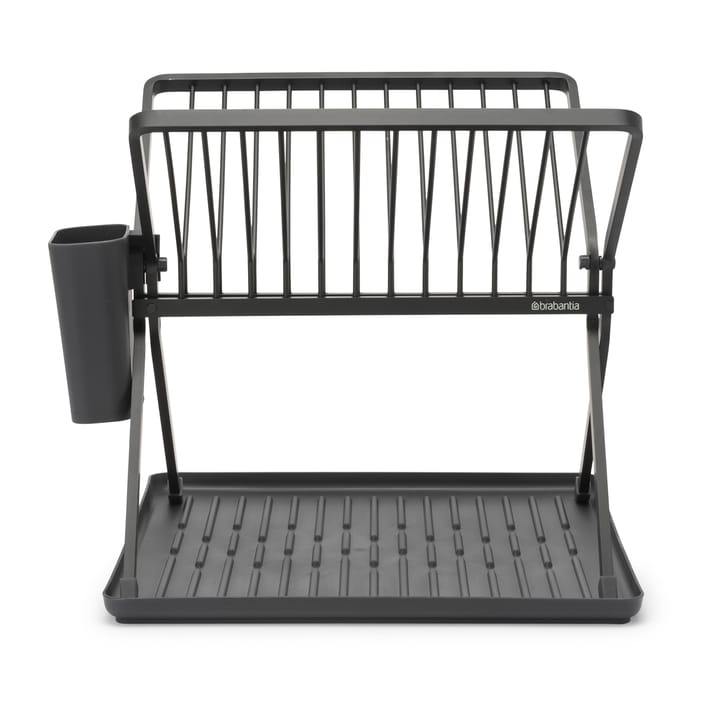 Sinkside sammenklappeligt opvaskestativ 37 cm, Mørkegrå Brabantia