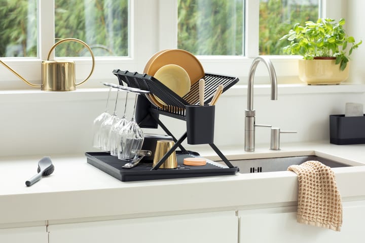 Sinkside sammenklappeligt opvaskestativ 51 cm, Mørkegrå Brabantia