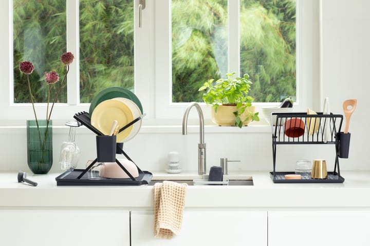 Sinkside sammenklappeligt opvaskestativ 51 cm, Mørkegrå Brabantia