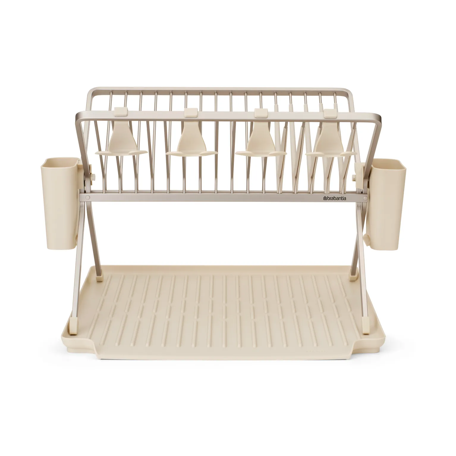 Sinkside sammenklappeligt opvaskestativ 51 cm, Soft Beige Brabantia