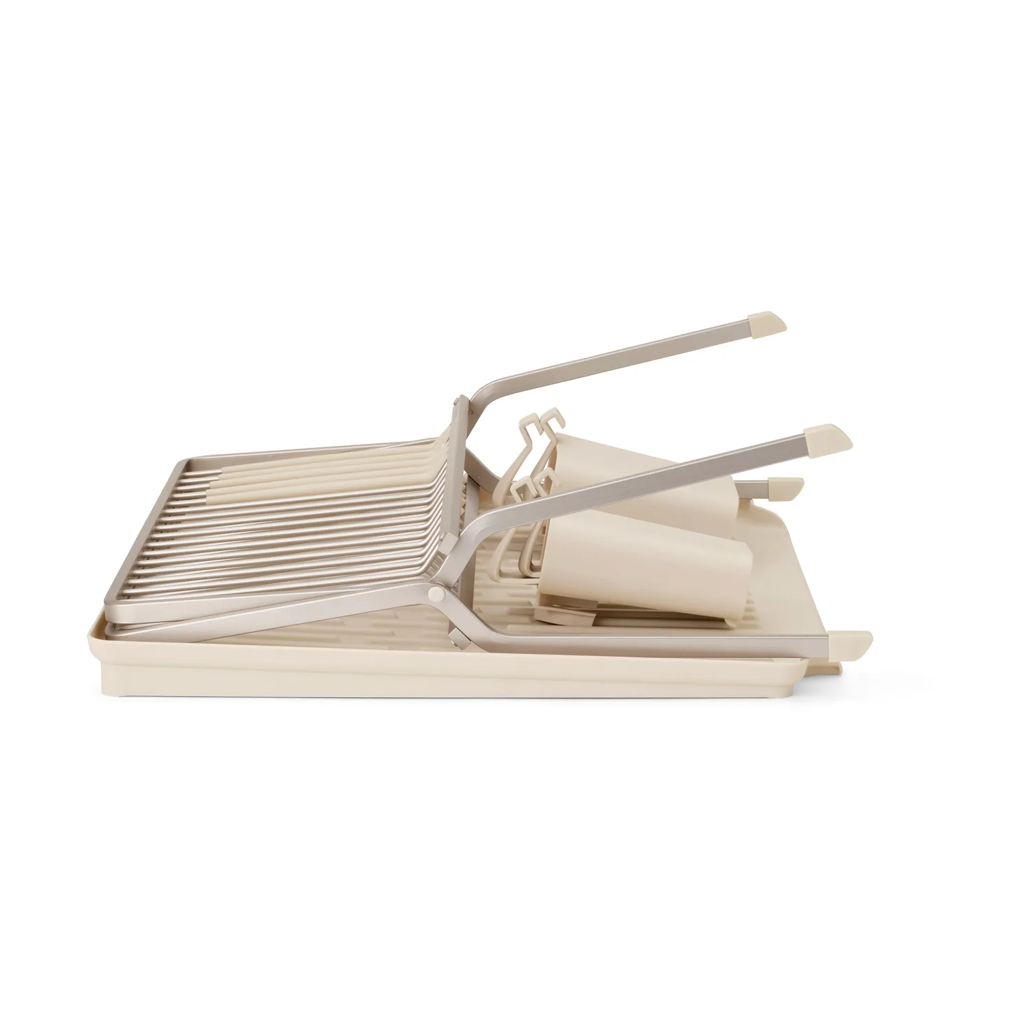 Sinkside sammenklappeligt opvaskestativ 51 cm, Soft Beige Brabantia