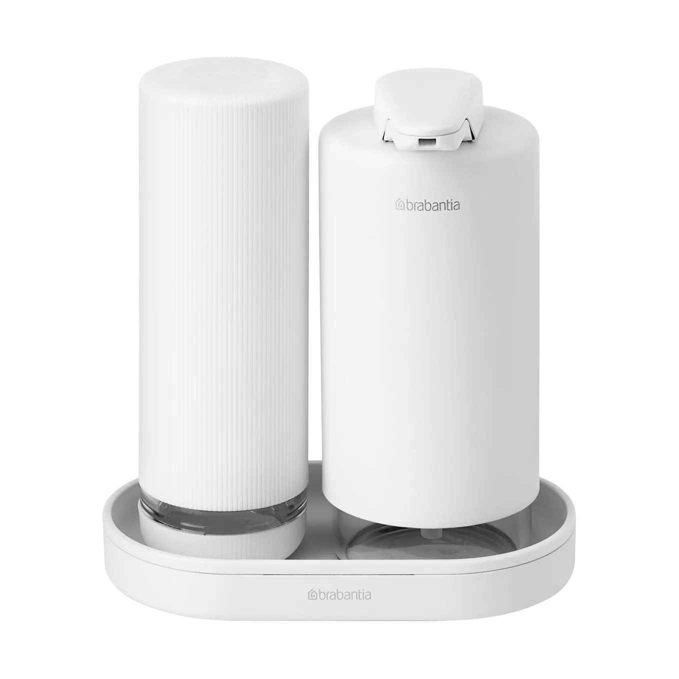 SinkStyle sæbedispenser/opvaskemiddeldispenser sæt, Mineral Fresh White Brabantia