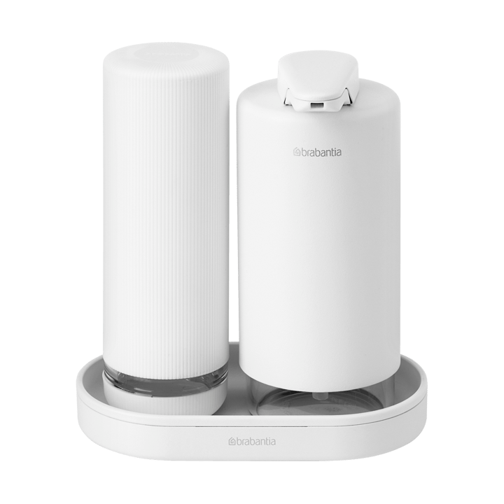 SinkStyle sæbedispenser/opvaskemiddeldispenser sæt - Mineral Fresh White - Brabantia