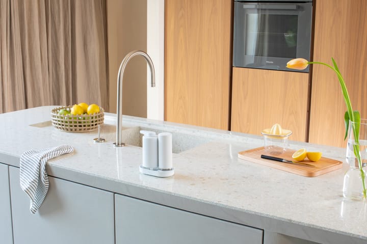 SinkStyle sæbedispenser/opvaskemiddeldispenser sæt, Mineral Fresh White Brabantia